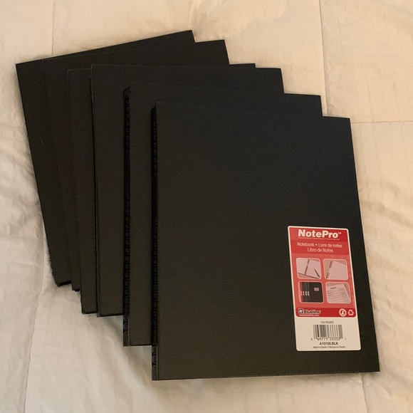 BLUELINE NotePro Executive Notebook Journals A10150.BLK (NWT, Bundle of 6)